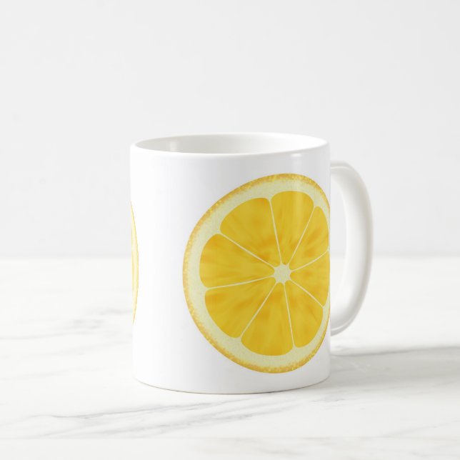 Tea Mug - Lemon Slice (Front Right)