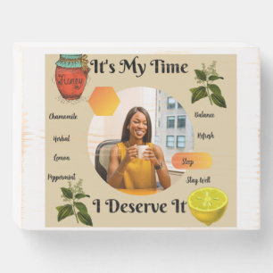 Tea Mug Wooden Box Sign