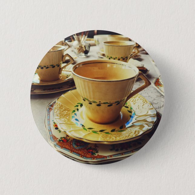 "Tea O'Clock" Button (Front)