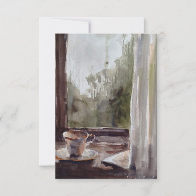 tea on a rainy day card (Front)