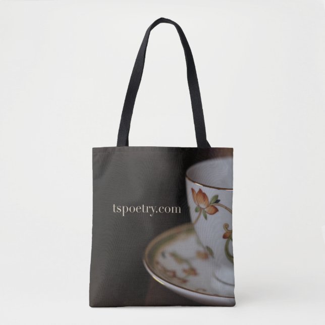 Tea on Chocolate Tote - tspoetry.com Bag (Front)