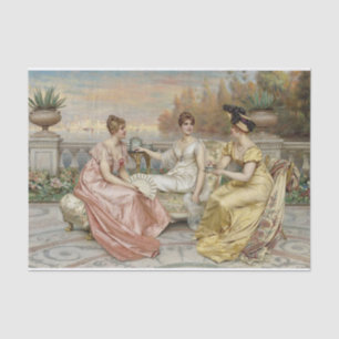 Tea on the Terrace by Frederic Soulacroix Tissue Paper