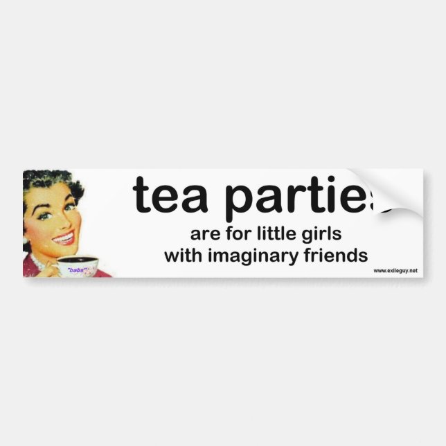 tea parties bumper sticker (Front)