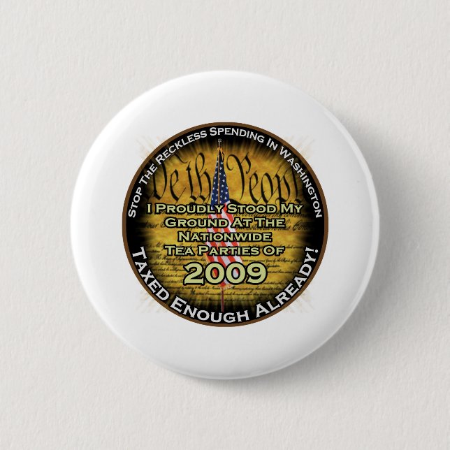 Tea party 2009 button (Front)
