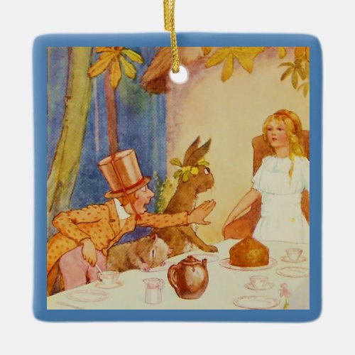 Tea Party 5 Ceramic Ornament