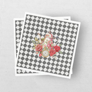 Tea Party Alice In Wonderland Girls Birthday Napkins