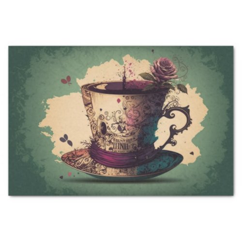 Tea Party Alice in wonderland mad hatter Tissue Paper