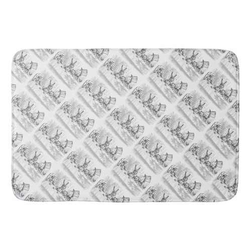 Tea Party Alice in Wonderland Themed Bath Mat