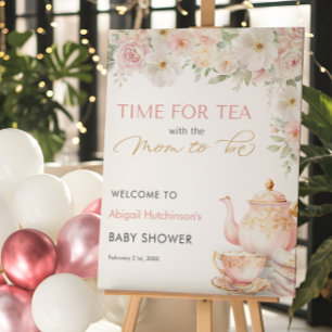 Tea Party Baby Shower -  16x20  Foam Board
