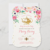 Tea Party Baby Shower Invitation (Front)