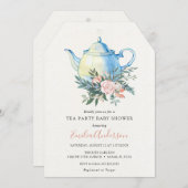 Tea Party Baby Shower invitation (Front/Back)