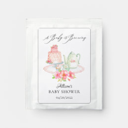 Tea Party Baby Shower Tea Bag Drink Mix