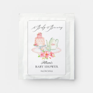 Tea Party Baby Shower Tea Bag Drink Mix