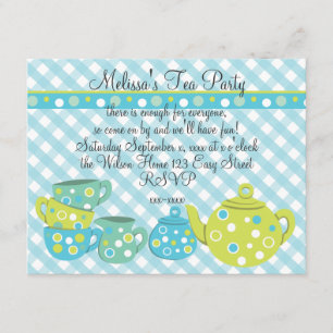 Tea Party Bedotted Invitation
