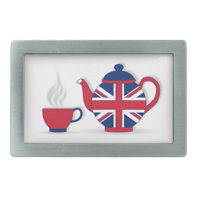 Tea Party Belt Buckle (Front)