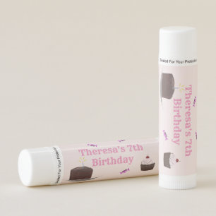 Tea Party Birthday Favor Lip Balm