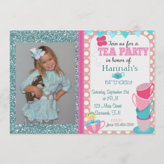 Tea Party Birthday Invitation
