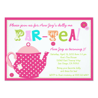 tea party invitation