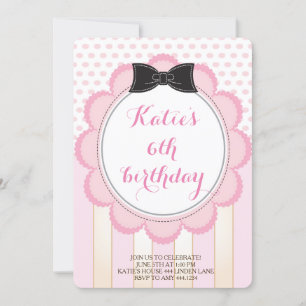 Tea Party Birthday Invitations
