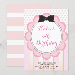 Tea Party Birthday Invitations
