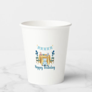 Tea Party Birthday Paper Cups