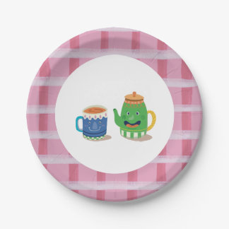 Tea Party Birthday Paper Plate