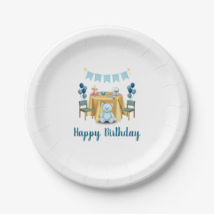 Tea Party Birthday Paper Plates