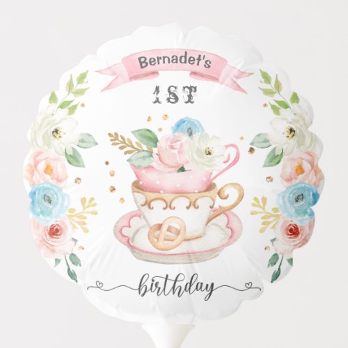 Tea Party Birthday Party Balloon