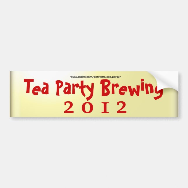 Tea Party Brewing Bumper Sticker (Front)