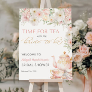 Tea Party Bridal Shower -  18x24 Foam Board