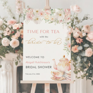 Tea Party Bridal Shower -  24x36 Foam Board