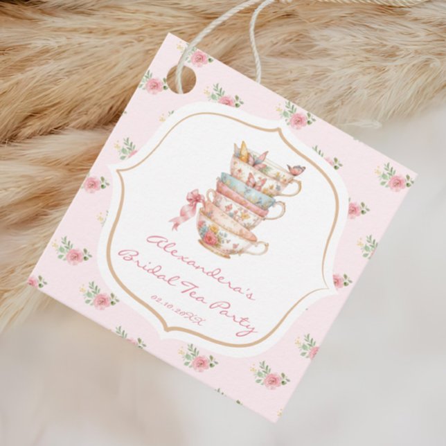 Tea Party Bridal Shower Favor Tags (Creator Uploaded)