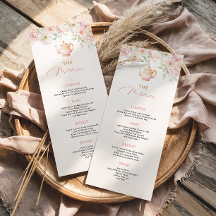 Tea Party Bridal Shower Food Menu