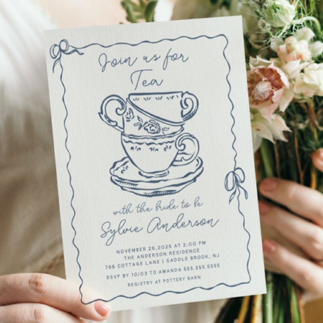 Tea Party Bridal Shower Invitation (Creator Uploaded)