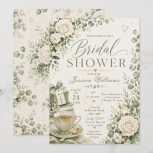 Tea Party Bridal Shower Invitation