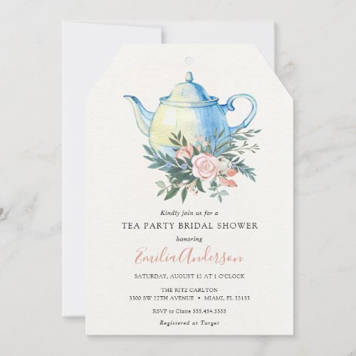 Tea Party Bridal Shower invitation