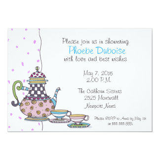 Tea Party Bridal Shower Invitation Cimvitation Chic Bridal Tea Party Shower Invitation