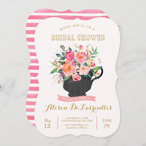 Tea Party Bridal Shower Invitation