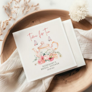 Tea Party Bridal Shower Napkins