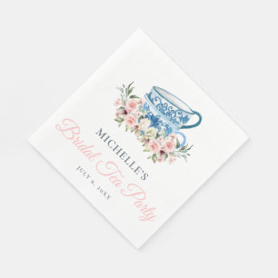 Tea Party Bridal Shower Napkins