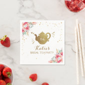 Tea party Bridal shower Paper Napkins Bridal tea (Insitu)