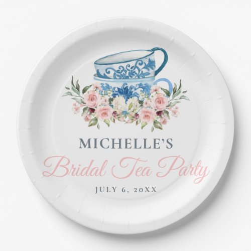 Tea Party Bridal Shower Paper Plates