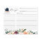 Tea Party Bridal Shower Recipe card