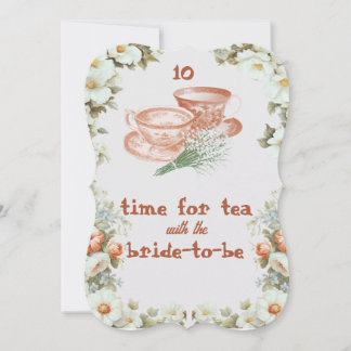 Tea Party Bridal Shower Table Sign