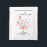 Tea Party Bridal Shower Tea Bag Drink Mix<br><div class="desc">Stylish tea party bridal shower gift design featuring a teapot & cups filled with pretty pink flowers. Visit our shop to view our tea shower collection!</div>