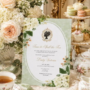 Tea Party Bridal Shower Time to Spill the Tea Invitation