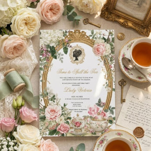 Tea Party Bridal Shower Time to Spill the Tea Invitation