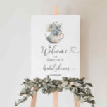 Tea party bridal shower welcome  foam board<br><div class="desc">Tea party bridal shower welcome Foam Board 
Matching items available.</div>