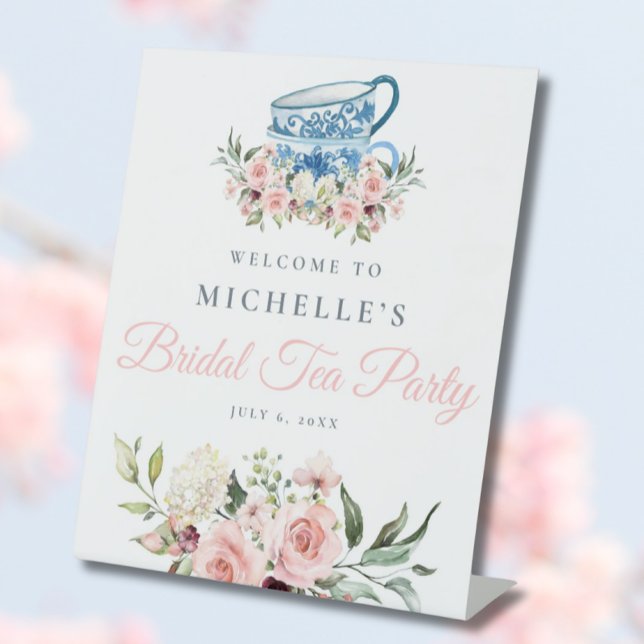 Tea Party Bridal Shower Welcome Sign (Creator Uploaded)
