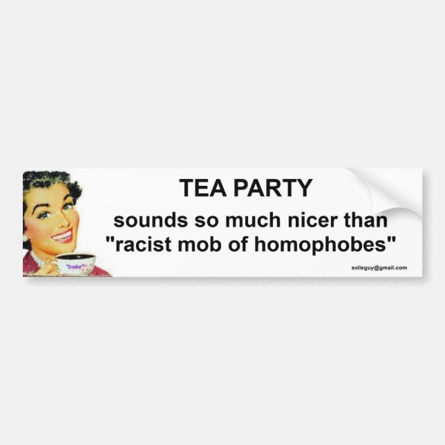 Tea Party Bumper Sticker (Front)
